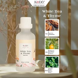 Thumbnail Tinh Dầu Nước Hoa KODO White Tea & Thyme Hương Trà Trắng Và Xạ Hương Làm Thơm Phòng - Classic Collection - 10,50,100ml 1