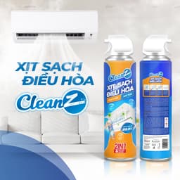 Thumbnail Xịt làm sạch điều hòa Cleanz làm sạch diệt khuẩn bằng công nghệ ion bạc Ag+ 1