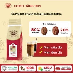 Thumbnail Mua 2 tặng 1- Combo 2 Cà Phê Bột Truyền Thống Highlands Coffee 1Kg tặng 1 gói 200gr (quà tại giỏ hàng) 2
