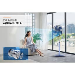 Thumbnail Quạt đứng Sunhouse 5 cánh 120W SHD-7392, động cơ đồng nguyên chất, vận hành êm ái, không tiếng ồn 4