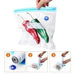 Thumbnail Bơm hút túi chân không đựng thực phẩm bảo quản đồ ăn trong tủ lạnh giúp tươi hơn an toàn hơn 2