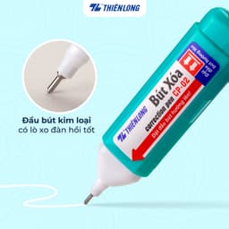 Thumbnail Bút xóa Thiên Long CP-02 dung tích 12ml, công nghệ vượt trội giúp mực xóa nhanh khô, che phủ tốt, không độc hại, an toàn 1