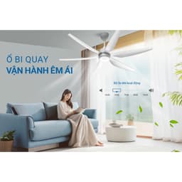 Thumbnail Quạt Trần Đèn Led Sunhouse Apex 6 cánh APF-7696, công suất 57W, cánh quạt sải rộng, điều khiển từ xa 4