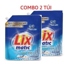 Thumbnail Combo 2 túi nước giặt Lix Matic hương nước hoa 3.2kg giặt tẩy mọi vết bẩn cứng đầu cho máy giặt cửa trước 2C-NGM04 3