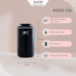 Thumbnail Máy khuếch tán tinh dầu KODO 10S dành cho ô tô và không gian nhỏ 10m2, dung tích 10ml, không pha nước 3