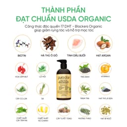 Thumbnail Combo dầu gội dầu xả hữu cơ hỗ trợ giảm rụng tóc, hỗ trợ mọc tóc Biotin Gold Label Pura D'or 236ml/473ml Organic 3