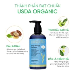 Thumbnail Dầu gội hữu cơ  kiềm dầu, giảm gàu nuôi dưỡng da đầu PURA D'OR Scalp Therapy 473ml 4