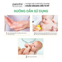 Thumbnail Sữa tắm gội hữu cơ dưỡng ẩm dịu nhẹ dành cho bé - All-in-one Baby Wash Pura D'or 473ML Organic 4