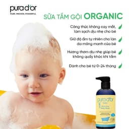Thumbnail Sữa tắm gội hữu cơ dưỡng ẩm dịu nhẹ dành cho bé - All-in-one Baby Wash Pura D'or 473ML Organic 2