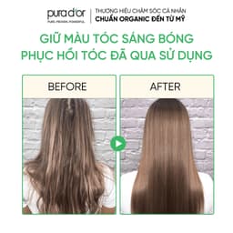 Thumbnail Combo dầu gội dầu xả tím hữu cơ khử vàng, giữ màu cho tóc tẩy nhuộm, phục hồi hư tổn Color Harmony Purple Pura D'or 4