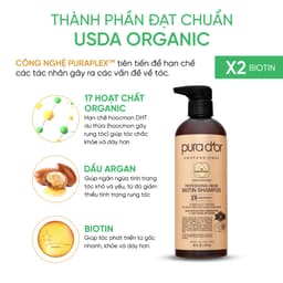 Thumbnail DẦU GỘI HỮU CƠ PHỤC HỒI TÓC HƯ TỔN, GIẢM GÃY RỤNG CHUYÊN SÂU BIOTIN 2X PROFESSIONAL 4