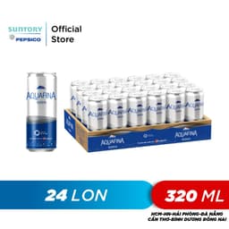 Thumbnail Thùng 24 Lon Nước Uống Có Gaz Aquafina Soda (320ml/lon) 2
