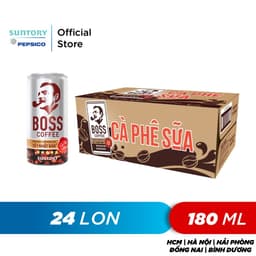 Thumbnail Thùng 24 Lon Cà phê sữa Boss (180ml/lon) 1
