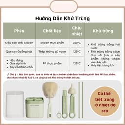 Thumbnail Hộp cọ rửa bình sữa KidAndMom bằng silicon gấp gọn tiện lợi khi mang theo 1 hộp với 6 chức năng dùng cho mọi loại bình 4