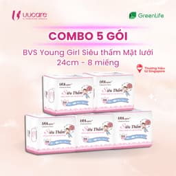 Thumbnail Băng vệ sinh UUcare Singapore Young Girl Siêu thấm ban ngày 24cm 8 Miếng/Gói 1