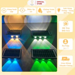Thumbnail Đèn Tường Energy Green Lighting 2 Đầu Chiếu Sáng - MT-121 - Sử Dụng Năng Lượng Mặt  Trời - BH 1 Năm 1