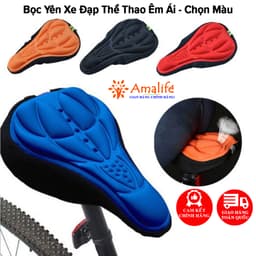 Thumbnail Đệm Xốp 3D Mềm Mại Thoải Mái Bọc Yên Xe Đạp Leo Núi Chính Hãng Amalife 1