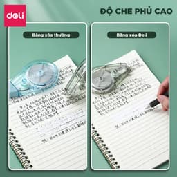 Thumbnail Bút Xóa Băng Học Sinh 40M Xinh Xắn Deli - Xóa Sạch Bám Dính Tốt Khô Nhanh Viết Đè Lên Ngay Băng Kéo Văn Phòng Nhiều Màu 4