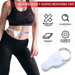 Thumbnail Thước Dây - Taky, Với Nút Bấm Tự Rút Sau Khi Kéo, Đo Vòng Bụng, Đùi, Tay, Vòng Eo 3 Vòng Kiểm Tra Sức Khỏe 1.5m. 5945 2