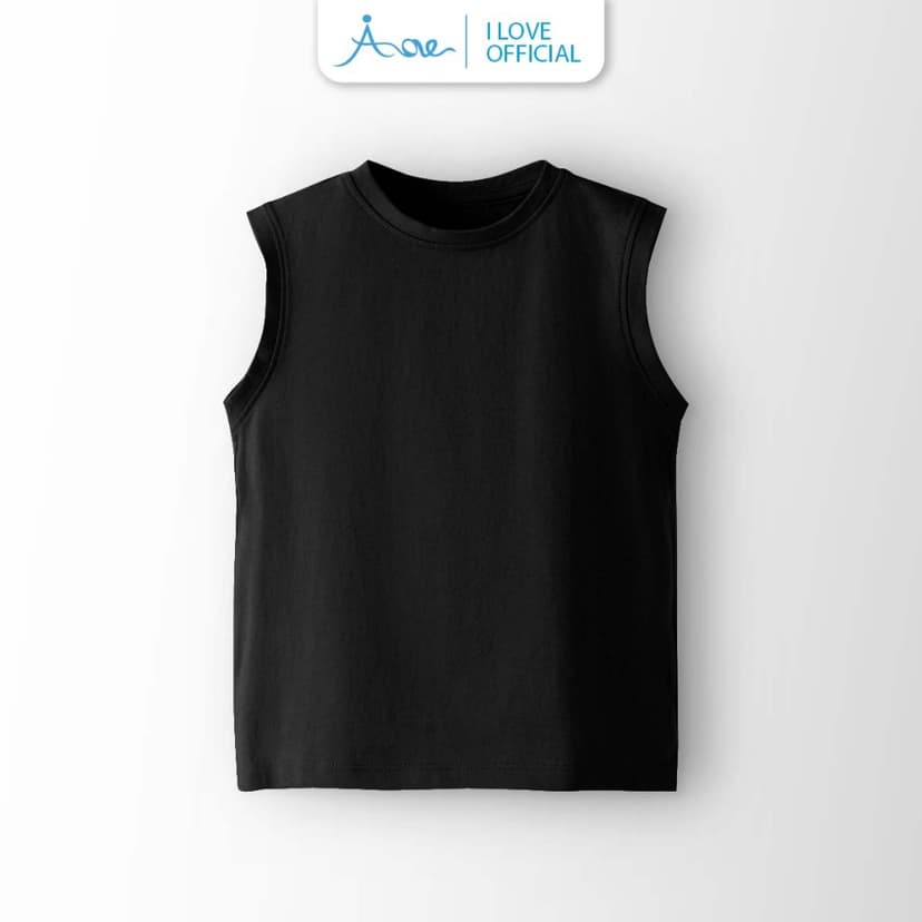 Ảnh ILOVE Áo BA LỖ mẫu trơn cho bé, áo thun ba lỗ chất COTTON mềm mịn, thoáng mát dành cho bé trai 10-32kg 4