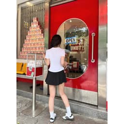 Thumbnail Chân váy ngắn thể thao Lina Skirt Today U Wear có sẵn quần bảo hộ dáng chữ A cho nữ chơi cầu lông tennis chạy bộ 4