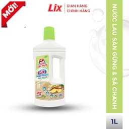 Thumbnail Nước lau sàn Lix sạch thơm hương gừng và sả chanh mát lạnh sạch sáng bóng 1L/CH12 18201 Lixco Việt Nam 1