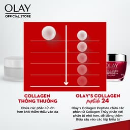 Thumbnail Kem Dưỡng Ẩm OLAY COLLAGEN Peptide24 Da Căng Mướt, Sáng Khỏe & Phục Hồi Dấu Hiệu Lão Hóa 50G 4