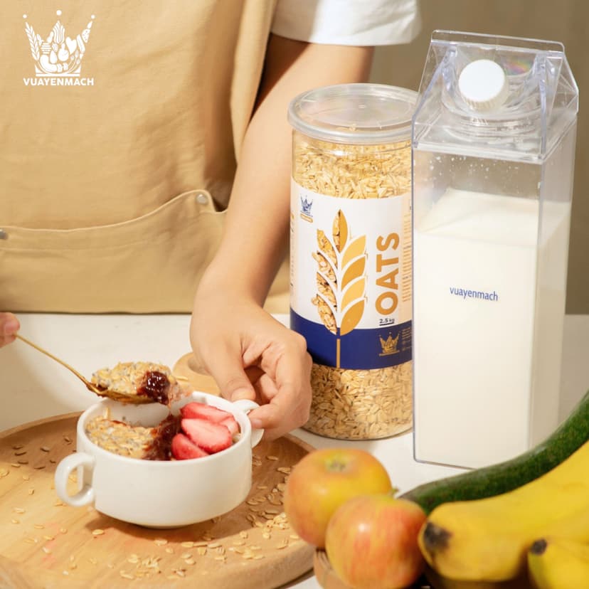 Ảnh Yến mạch tươi nguyên cám cán mỏng VUA YẾN MẠCH Úc  ăn kiêng healthy eat clean mẹ bầu 2