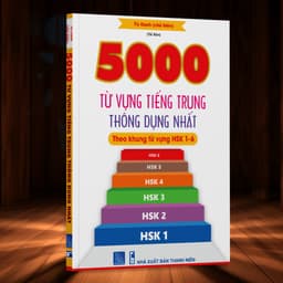 Thumbnail Sách - 5000 từ vựng tiếng Trung thông dụng nhất từ hsk 1-6 (kèm file nghe) 1