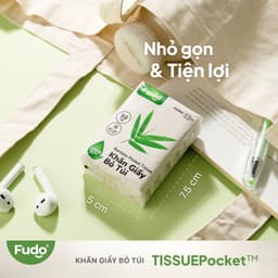 Thumbnail Lốc Khăn Giấy Bỏ Túi ║ Fudo Bamboo® ║ TISSUEPOCKET™ 4