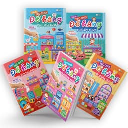 Thumbnail Combo 5 cuốn Sách Trò chơi Đồ hàng cho bé gái (Hơn 1000 Stickers) - Sách tương tác cho bé 1