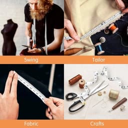 Thumbnail Thước Dây Mềm -Taky, Màu Đen Để Đo Vòng Bụng, Eo 3 Vòng Kiểm Tra Sức Khỏe 1.5m - Đo Quần Áo, Với Nút Bấm Tự Rút. 5940 3