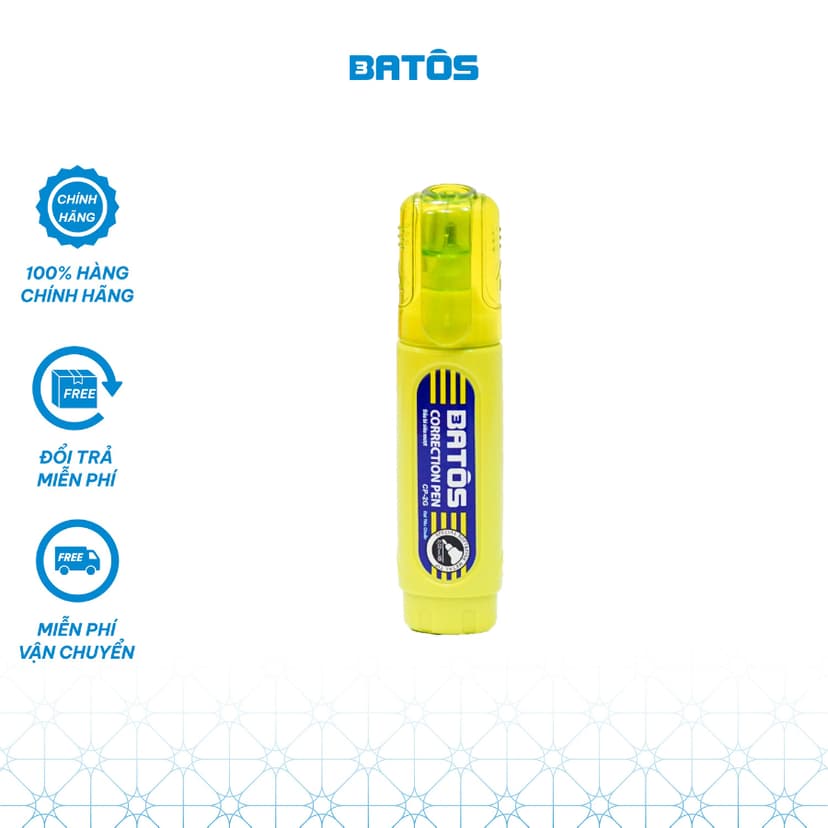Ảnh Hộp 12 chiếc bút xóa Batôs 3 CP-2G, Dung tích 12ml, xóa nhanh khô 3