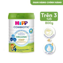 Thumbnail Combo 2 lon Sữa bột công thức HiPP 4 Organic Combiotic 800g (Dành cho trẻ từ 3 tuổi) (2 lon x 800g). 1