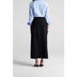 Thumbnail Chân váy maxi MONO TALK dáng xuông xẻ tà hai bên poplin dày MOF23W-B10004TK 3
