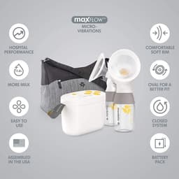 Thumbnail Máy hút sữa Medela Pump In Style MaxFlow | Máy hút sữa điện đôi có túi xách và bộ bảo quản lạnh. 3