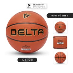 Thumbnail Bóng Rổ DELTA Size 7 Dán Ép Nhiệt Da PU Microfiber Độ Đàn Hồi Cao Đạt Chuẩn Cao Độ Tròn Nảy 1771-7B 1