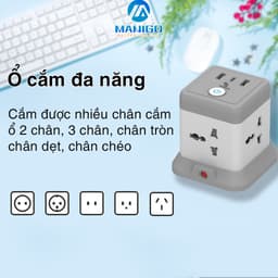 Thumbnail Combo ổ cắm đa năng Manigo Chiều Dài 3,5M, Ổ cắm điện 2500W USB Type-C BH 18 Tháng 3