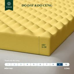 Thumbnail Nệm Foam Massage USA Zinus 9cm - Nâng Đỡ Cột Sống, Giảm Nhức Mỏi Toàn Thân & Thoáng Khí 2