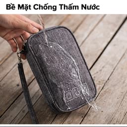 Thumbnail Túi Đựng Phụ Kiện Công Nghệ 1 Khóa Không Thấm Nước, Đựng Đa Năng Điện Thoại Có Quai Xách Mini Du Lịch Chính Hãng Amalife 4
