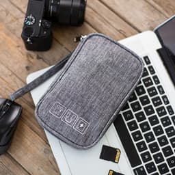 Thumbnail Túi Đựng Phụ Kiện Công Nghệ 1 Khóa Không Thấm Nước, Đựng Đa Năng Điện Thoại Có Quai Xách Mini Du Lịch Chính Hãng Amalife 2