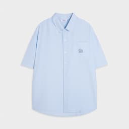 Thumbnail Áo Sơ Mi Tay Ngắn Teelab Eco Oxford Signature Logo Unisex Form Oversize Local Brand SS068 2