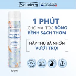 Thumbnail Dầu gội khô Evoluderm không xả lại với nước làm sạch tóc và da đầu cho mái tóc bồng bềnh hương thơm quyến rũ 400ml 1