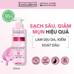 Thumbnail Gel rửa mặt ngăn ngừa mụn Evoluderm Anti-Blemish Purifying Cleansing Gel chiết xuất bưởi hồng hoa cúc và zin C 250ML 1