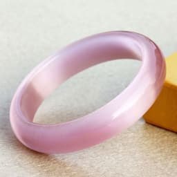 Thumbnail Vòng Tay Đá Mắt Mèo Nhân Tạo Màu Hồng Phấn Bản Hẹ Sang Trọng, Thời Trang - Ngọc Trai Trường Thịnh 2