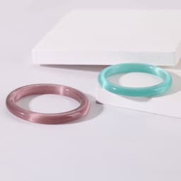 Thumbnail Vòng Tay Đá Mắt Mèo Bản Hẹ Đủ Màu Trẻ Trung, Thời Trang - Ngọc Trai Trường Thịnh 2
