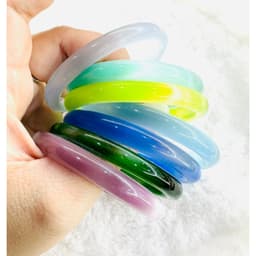 Thumbnail Vòng Đá Mắt Mèo Bản Hẹ Nhỏ Nhiều Màu, Lắc Tay Trẻ Trung - Ngọc Trai Trường Thịnh 3