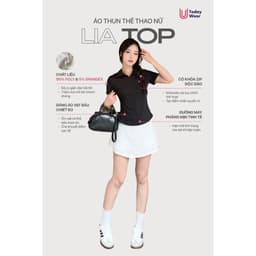 Thumbnail Áo thể thao cổ polo nữ Lia Top mặc tập gym yoga, chất liệu thoáng mát, thấm hút mồ hôi Today U Wear 2
