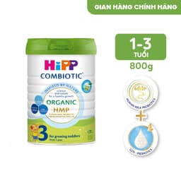Thumbnail Combo 3 lon Sữa bột công thức HiPP 3 Organic Combiotic 800g hỗ trợ tiêu hóa và tăng chiều cao (3 lon x 800g) 1