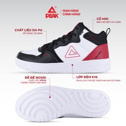 Thumbnail Giày thể thao thời trang nam PEAK Culture Fashion Mid Top E233321B E241357B 3